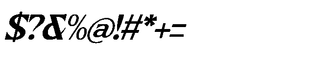 Nighttmer Horizon Italic Font OTHER CHARS