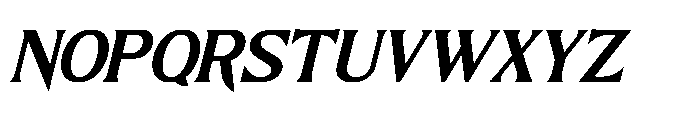Nighttmer Horizon Italic Font UPPERCASE