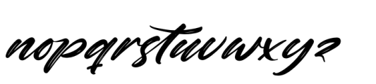 Nighty Styling Italic Font LOWERCASE