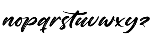 Nighty Styling Regular Font LOWERCASE