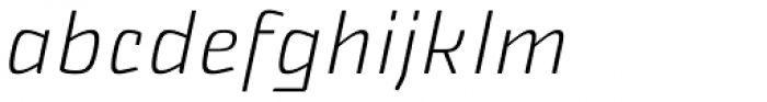 Nikaia Light Italic Font LOWERCASE