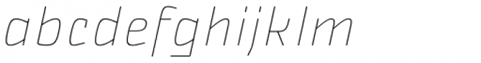 Nikaia Thin Italic Font LOWERCASE