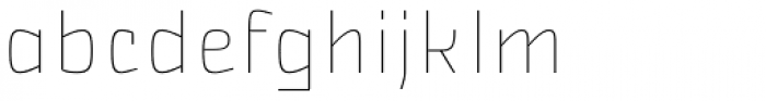 Nikaia Thin Font LOWERCASE