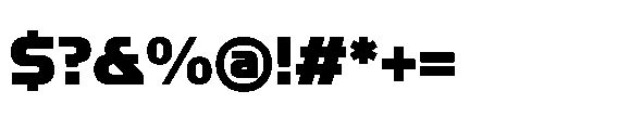 Nikhom Black Font OTHER CHARS