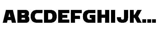 Nikhom Black Font UPPERCASE