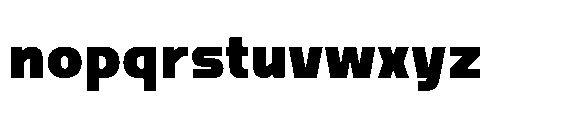 Nikhom Black Font LOWERCASE