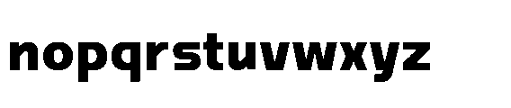 Nikhom Extra Bold Font LOWERCASE