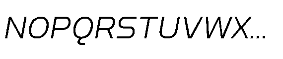 Nikhom Italic Font UPPERCASE