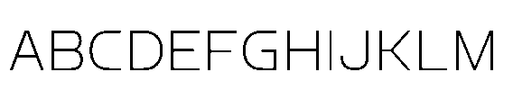 Nikhom Light Font UPPERCASE