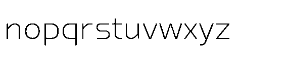 Nikhom Light Font LOWERCASE