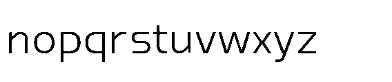 Nikhom Regular Font LOWERCASE