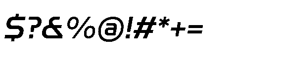 Nikhom Semi Bold Italic Font OTHER CHARS