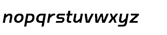 Nikhom Semi Bold Italic Font LOWERCASE