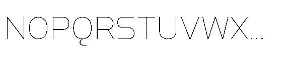 Nikhom Thin Font UPPERCASE