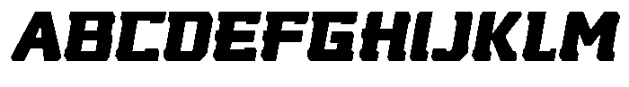 Nikkei Punk Black Oblique Font UPPERCASE