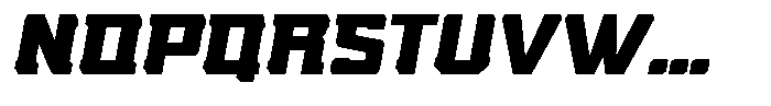Nikkei Punk Black Oblique Font UPPERCASE