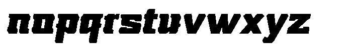 Nikkei Punk Black Oblique Font LOWERCASE