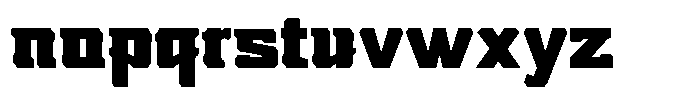 Nikkei Punk Black Font LOWERCASE