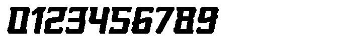 Nikkei Punk Bold Oblique Font OTHER CHARS