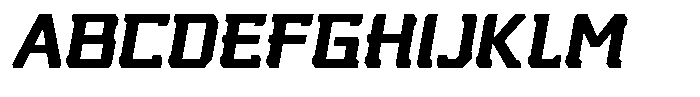 Nikkei Punk Bold Oblique Font UPPERCASE