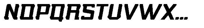 Nikkei Punk Bold Oblique Font UPPERCASE