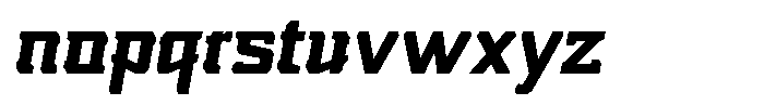 Nikkei Punk Bold Oblique Font LOWERCASE