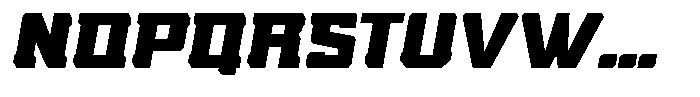 Nikkei Punk Extra Black Oblique Font UPPERCASE