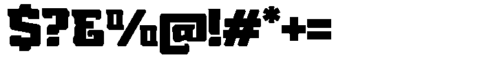 Nikkei Punk Extra Black Font OTHER CHARS