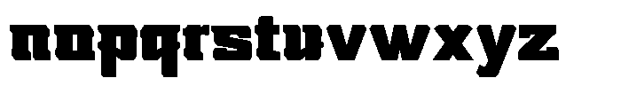 Nikkei Punk Extra Black Font LOWERCASE