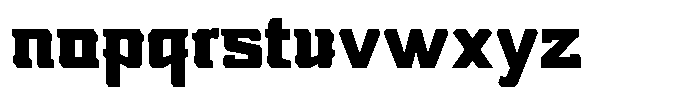 Nikkei Punk Extra Bold Font LOWERCASE
