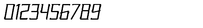 Nikkei Punk Extra Light Oblique Font OTHER CHARS