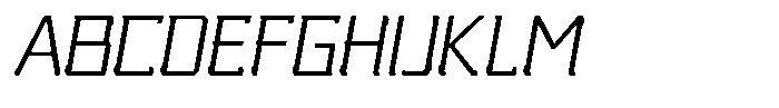 Nikkei Punk Extra Light Oblique Font UPPERCASE