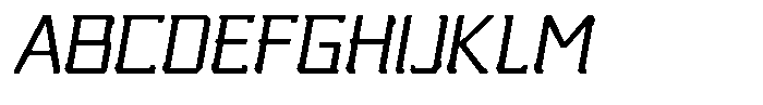 Nikkei Punk Light Oblique Font UPPERCASE