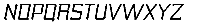 Nikkei Punk Light Oblique Font UPPERCASE