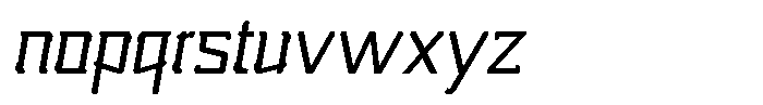 Nikkei Punk Light Oblique Font LOWERCASE