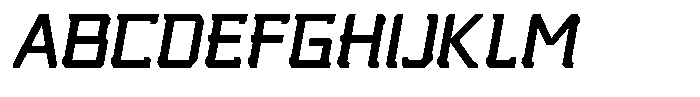 Nikkei Punk Medium Oblique Font UPPERCASE