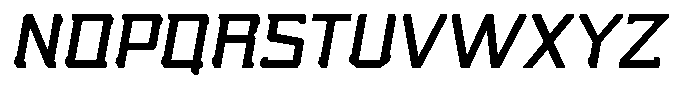 Nikkei Punk Medium Oblique Font UPPERCASE