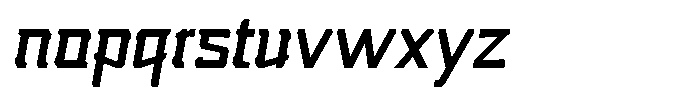 Nikkei Punk Medium Oblique Font LOWERCASE