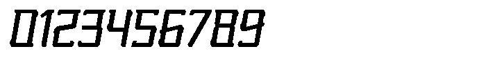 Nikkei Punk Oblique Font OTHER CHARS