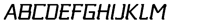 Nikkei Punk Oblique Font UPPERCASE