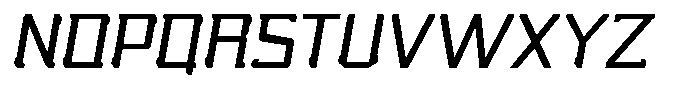 Nikkei Punk Oblique Font UPPERCASE