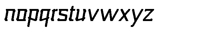 Nikkei Punk Oblique Font LOWERCASE