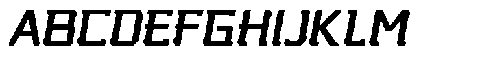 Nikkei Punk Semi Bold Oblique Font UPPERCASE