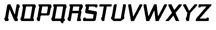Nikkei Punk Semi Bold Oblique Font UPPERCASE