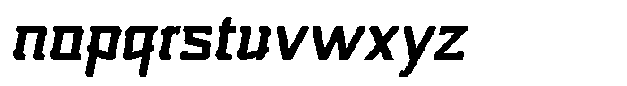 Nikkei Punk Semi Bold Oblique Font LOWERCASE