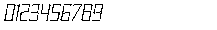 Nikkei Punk Thin Oblique Font OTHER CHARS