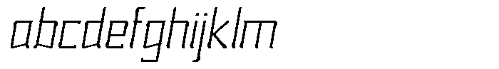Nikkei Punk Thin Oblique FONT