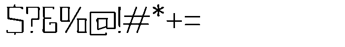 Nikkei Punk Thin Font OTHER CHARS