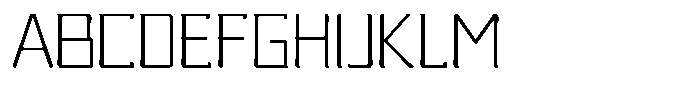 Nikkei Punk Thin Font UPPERCASE