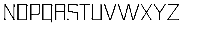Nikkei Punk Thin Font UPPERCASE